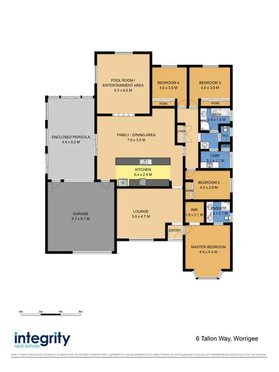 Floorplan of Homely house listing, 6 Tallon Way, Worrigee NSW 2540