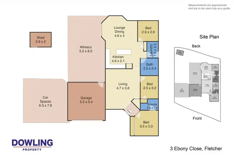 Floorplan of Homely house listing, 3 Ebony Close, Fletcher NSW 2287