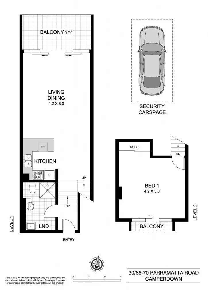 Floorplan of Homely apartment listing, 30/60-66 Parramatta Road, Camperdown NSW 2050