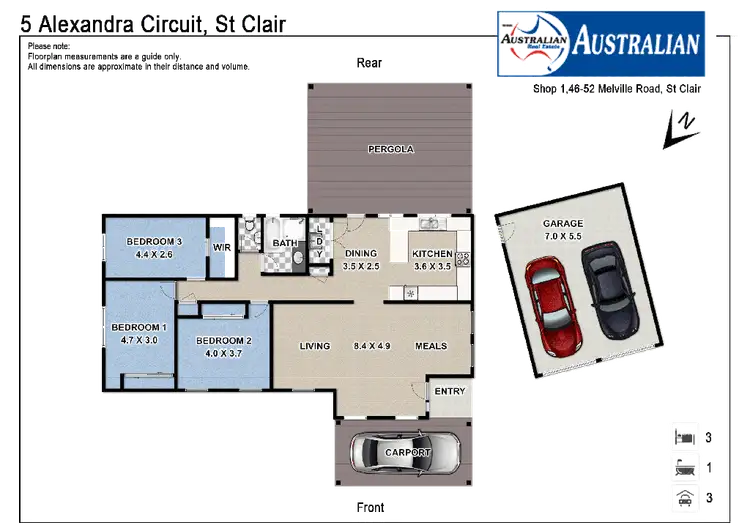 Floorplan of Homely house listing, 5 Alexandra Circuit, St Clair NSW 2759