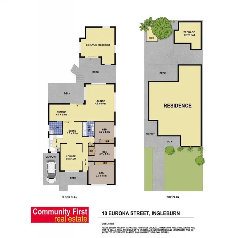 Floorplan of Homely house listing, 10 Euroka Street, Ingleburn NSW 2565