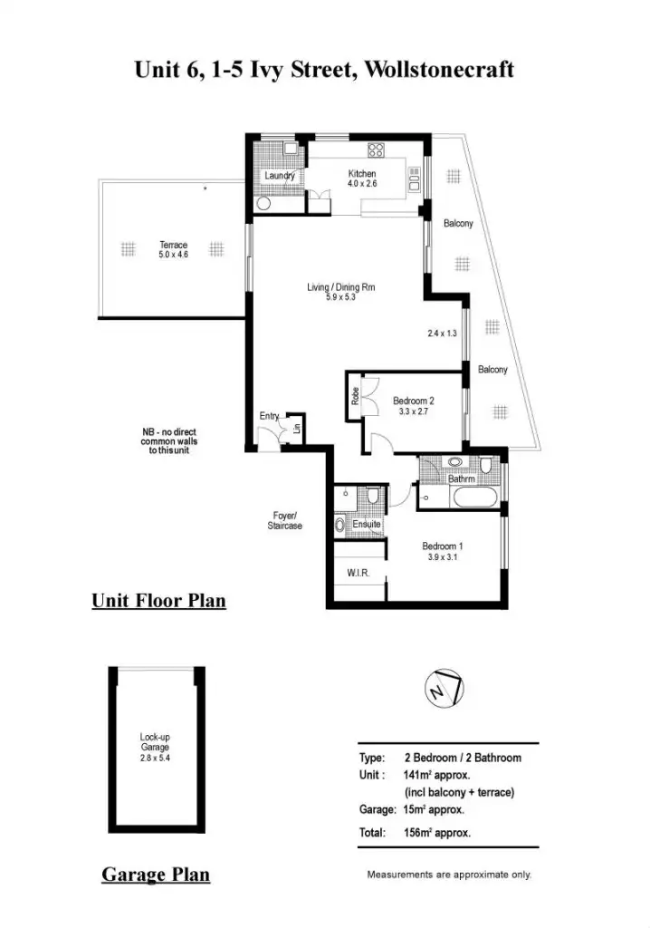 Floorplan of Homely apartment listing, 6/1-5 Ivy Street, Wollstonecraft NSW 2065