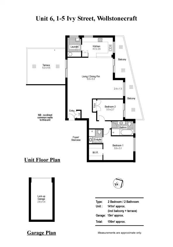 Floorplan of Homely apartment listing, 6/1-5 Ivy Street, Wollstonecraft NSW 2065