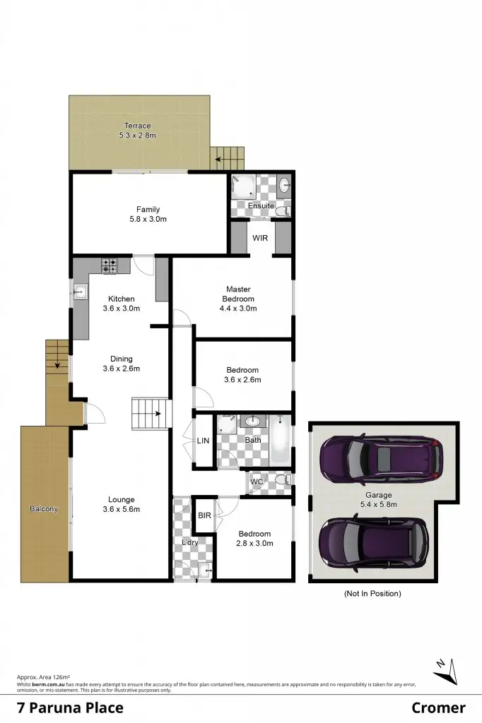 Floorplan of Homely house listing, 7 Paruna Place, Cromer NSW 2099