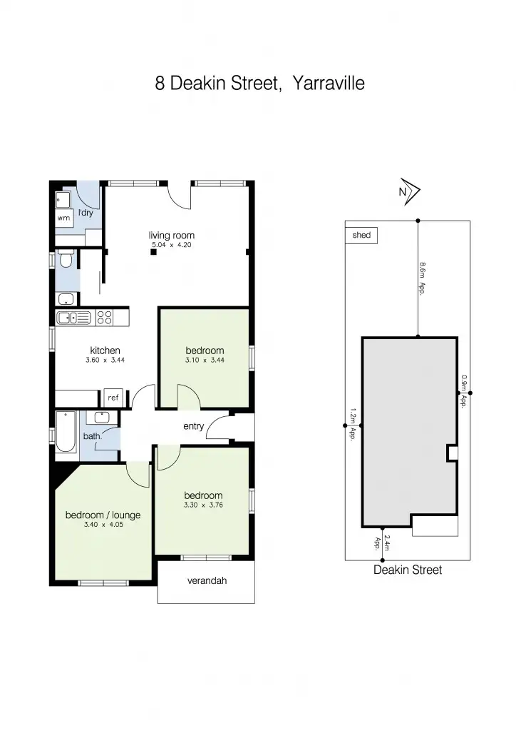 Floorplan of Homely house listing, 8 Deakin Street, Yarraville VIC 3013