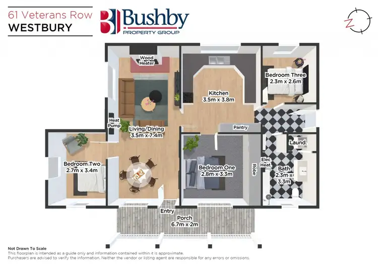 Floorplan of Homely house listing, 61 Veterans Row, Westbury TAS 7303