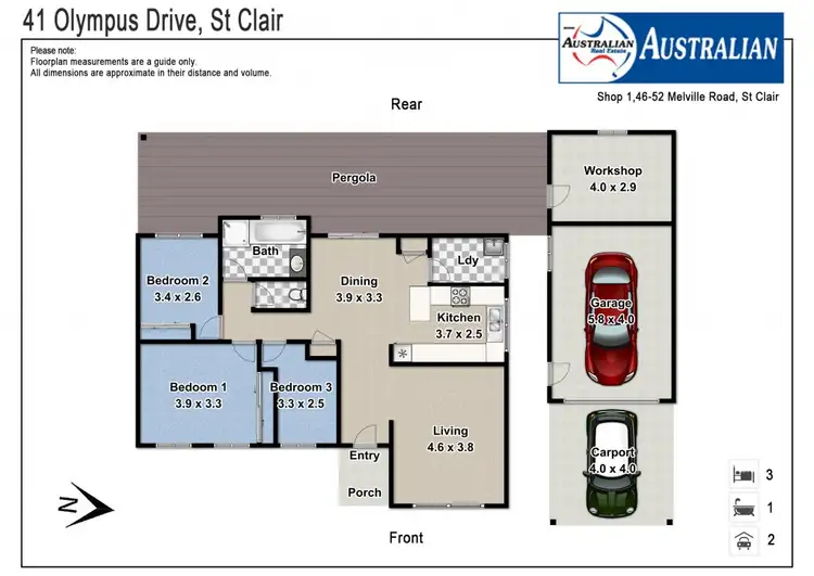 Floorplan of Homely house listing, 41 Olympus Drive, St Clair NSW 2759