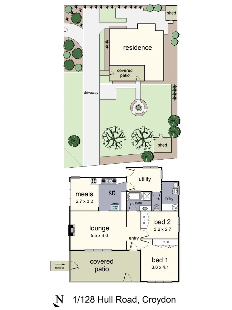 Floorplan of Homely house listing, 1/128 Hull Road, Croydon VIC 3136