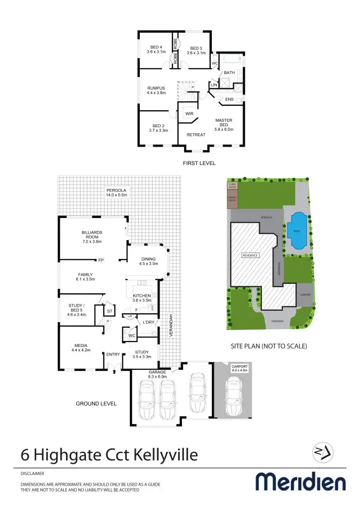 Floorplan of Homely house listing, 6 Highgate Cct, Kellyville NSW 2155