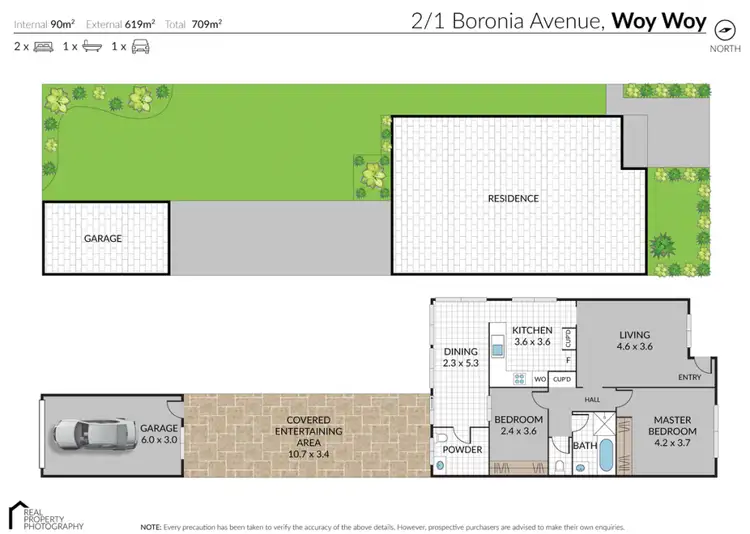 Floorplan of Homely house listing, 2/1 Boronia Avenue, Woy Woy NSW 2256