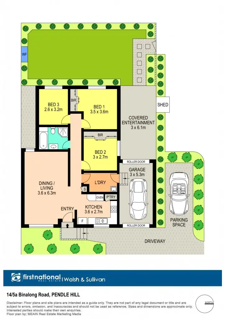 Floorplan of Homely villa listing, 14/5A Binalong Road, Pendle Hill NSW 2145
