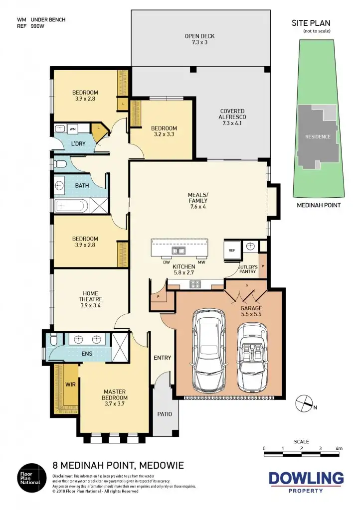 Floorplan of Homely house listing, 8 Medinah Point, Medowie NSW 2318