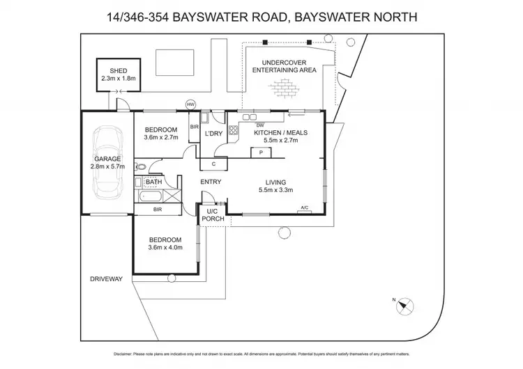 Floorplan of Homely unit listing, 14/346-354 Bayswater Road, Bayswater North VIC 3153