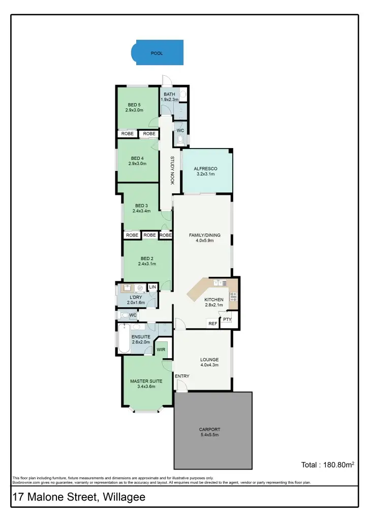 Floorplan of Homely house listing, 17 Malone St, Willagee WA 6156