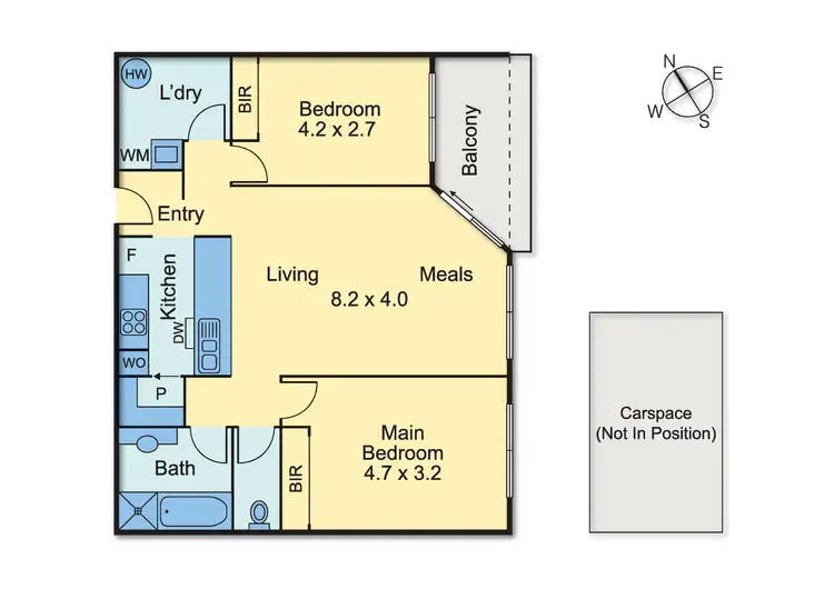 Floorplan of Homely apartment listing, 17/37-39 Carroll Crescent, Glen Iris VIC 3146