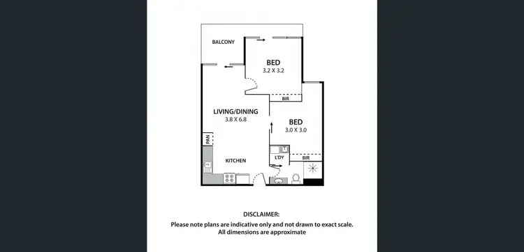 Floorplan of Homely apartment listing, 8/4 La Scala Avenue, Maribyrnong VIC 3032