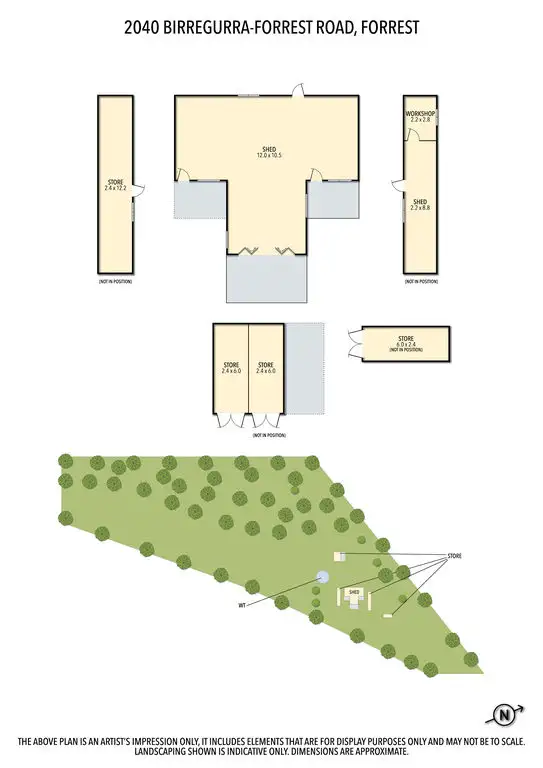 Floorplan of Homely rural property listing, 2040 Birregurra-Forrest Road, Forrest VIC 3236