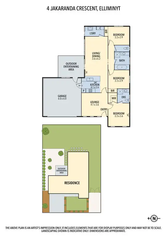 Floorplan of Homely house listing, 4 Jakaranda Cresent, Elliminyt VIC 3250