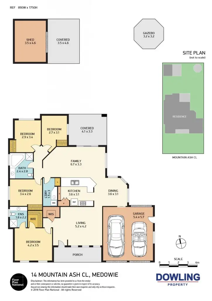 Floorplan of Homely house listing, 14 Mountain Ash Close, Medowie NSW 2318