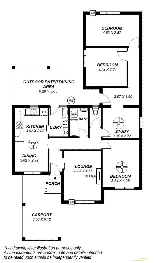 Floorplan of Homely house listing, 9 Inverell Avenue, North Plympton SA 5037