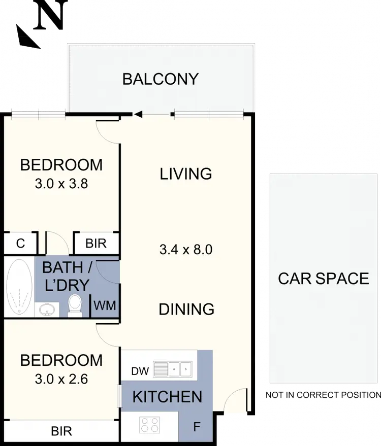 Floorplan of Homely apartment listing, 13/2 Monash Green, Clayton VIC 3168