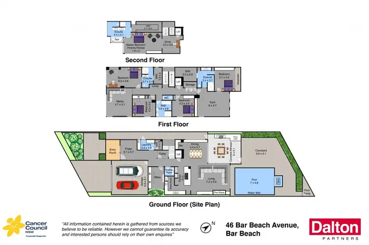 Floorplan of Homely house listing, 46 Bar Beach Avenue, Bar Beach NSW 2300