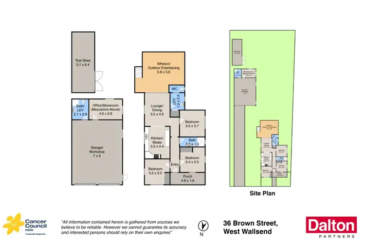 Floorplan of Homely house listing, 36 Brown Street, West Wallsend NSW 2286