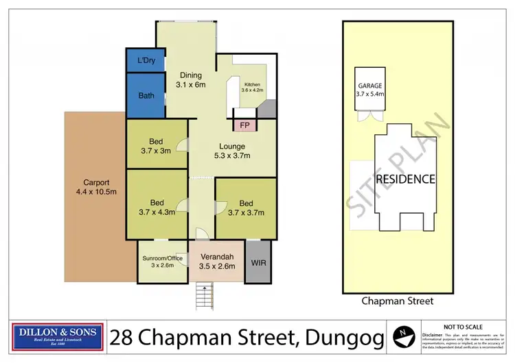 Floorplan of Homely house listing, 28 Chapman Street, Dungog NSW 2420