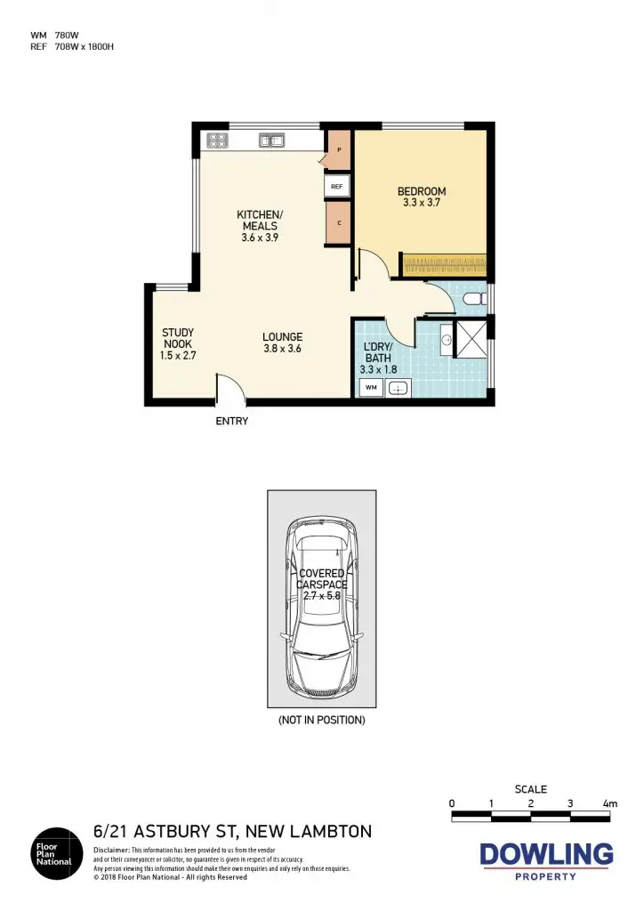Floorplan of Homely house listing, 6/21 Astbury Street, New Lambton NSW 2305