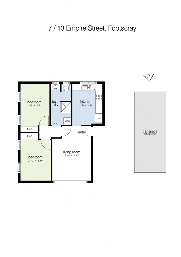 Floorplan of Homely apartment listing, 7/13 Empire Street, Footscray VIC 3011