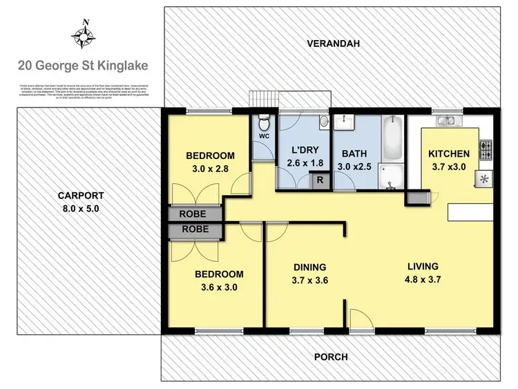 Floorplan of Homely house listing, 20 George Street, Kinglake VIC 3763