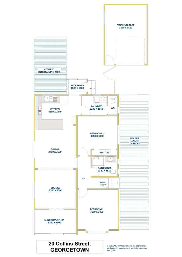 Floorplan of Homely house listing, 20 Collins Street, Georgetown NSW 2298