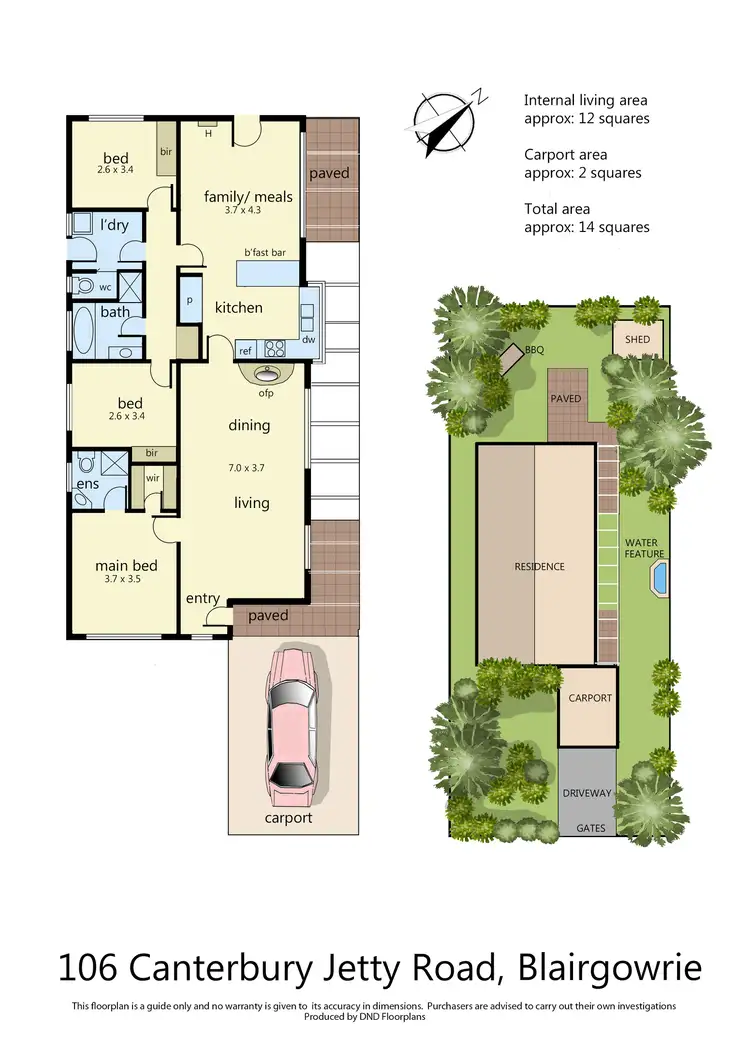 Floorplan of Homely house listing, 106 Canterbury Jetty Road, Blairgowrie VIC 3942
