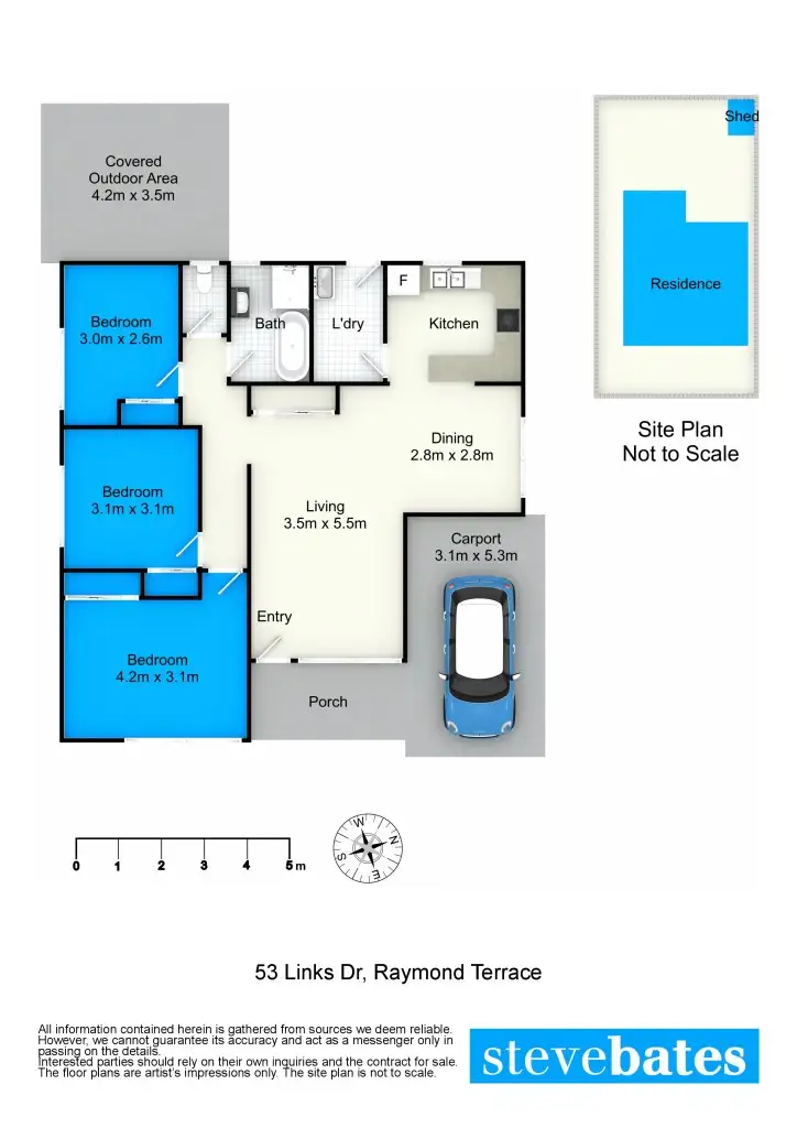 Floorplan of Homely house listing, 53 Links Drive, Raymond Terrace NSW 2324