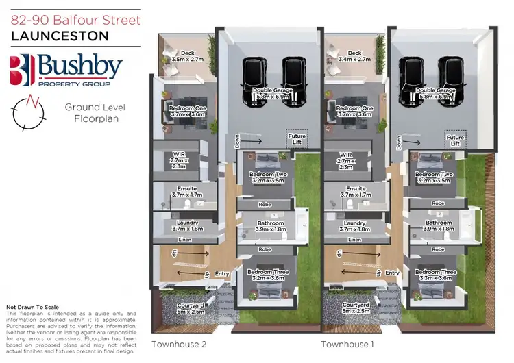 Floorplan of Homely townhouse listing, 84 Balfour Street, Launceston TAS 7250