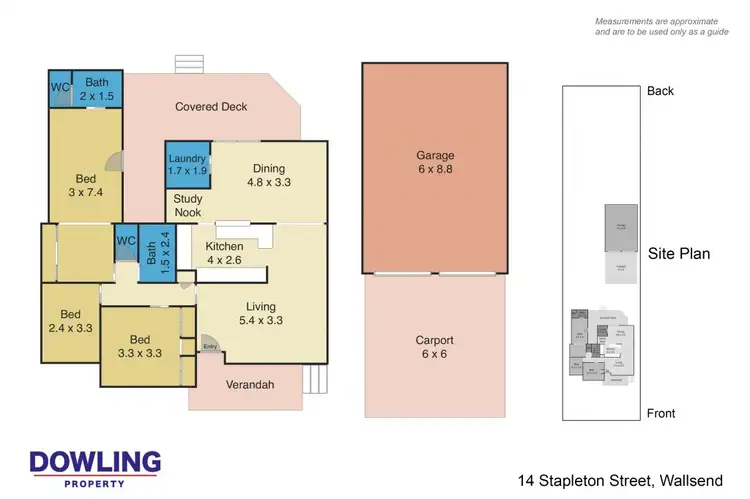 Floorplan of Homely house listing, 14 Stapleton Street, Wallsend NSW 2287