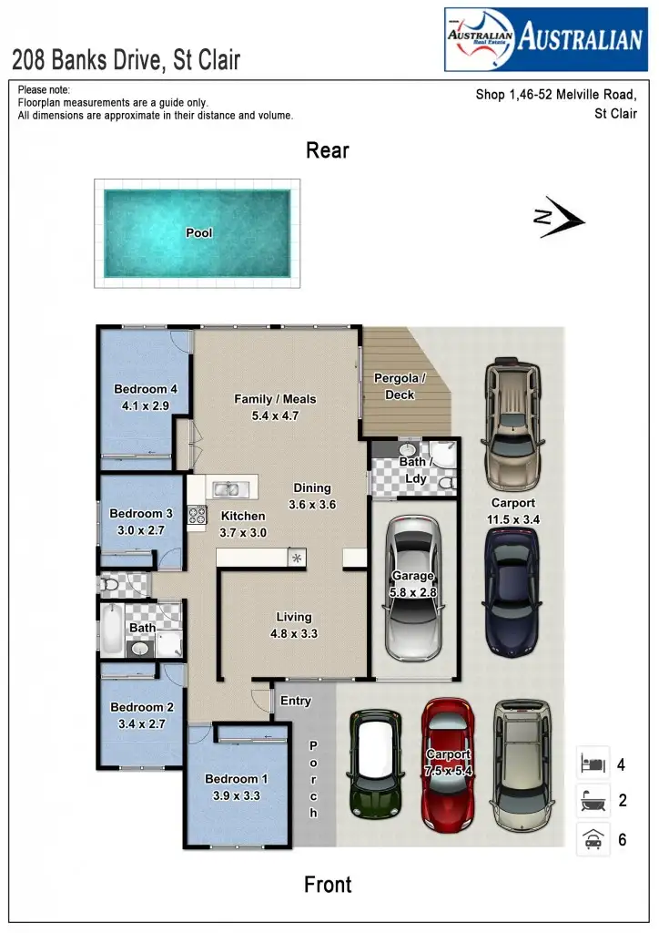 Floorplan of Homely house listing, 208 Banks Drive, St Clair NSW 2759