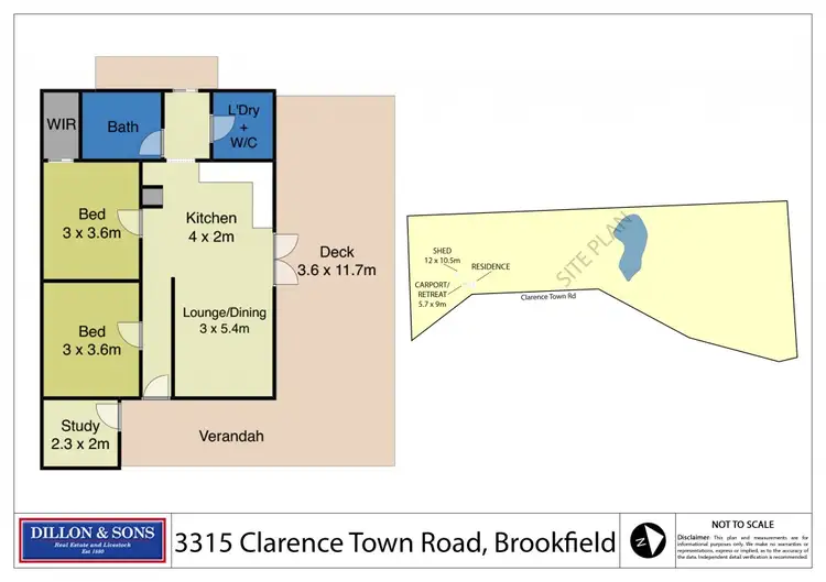 Floorplan of Homely rural property listing, 3315 Clarence Town Road, BROOKFIED Via, Clarence Town NSW 2321