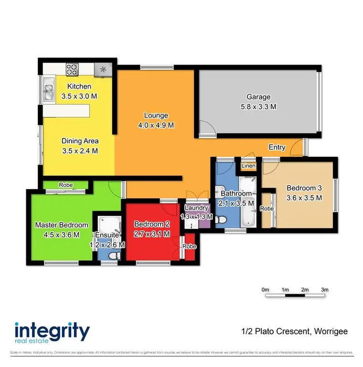 Floorplan of Homely house listing, 1/2 Plato Crescent, Worrigee NSW 2540