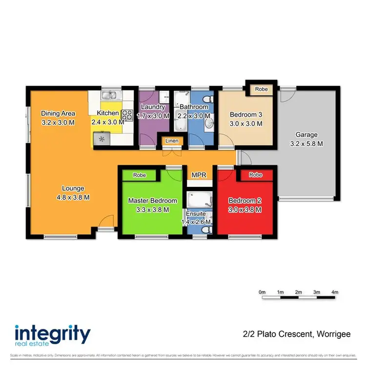 Floorplan of Homely house listing, 2/2 Plato Crescent, Worrigee NSW 2540