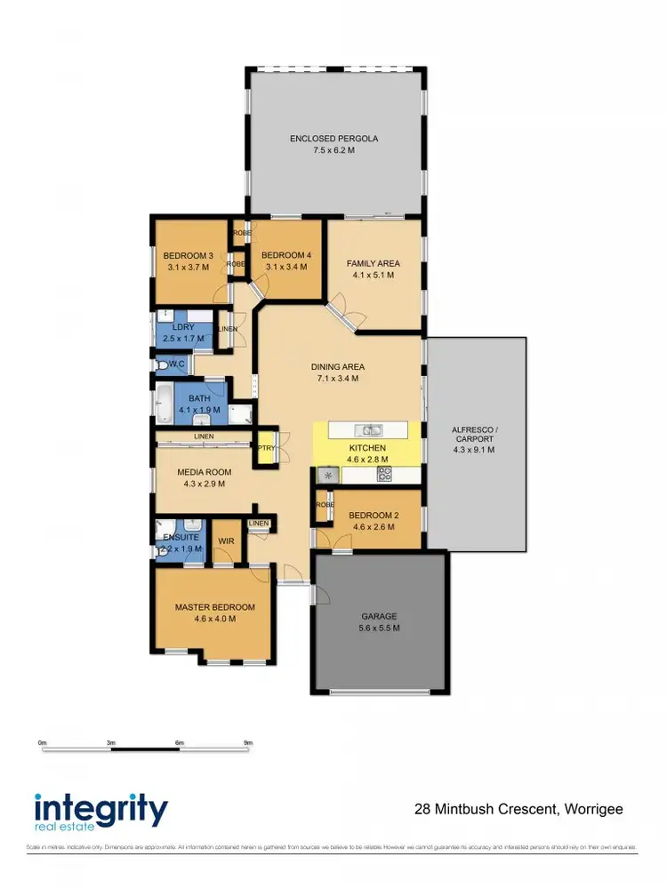 Floorplan of Homely house listing, 28 Mintbush Crescent, Worrigee NSW 2540