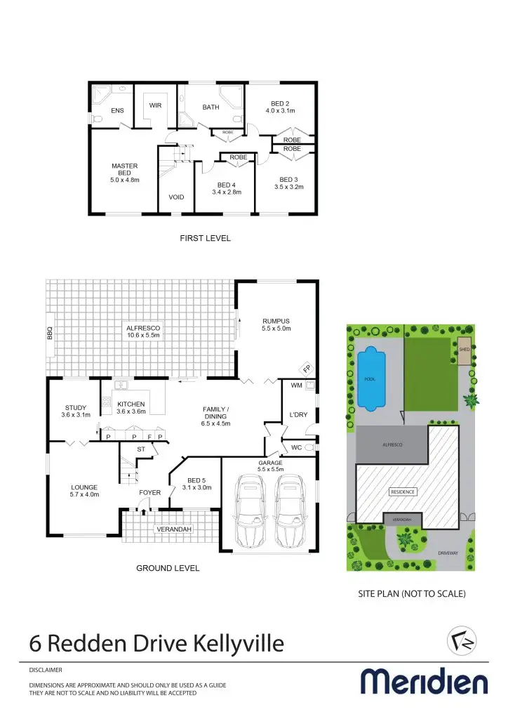 Floorplan of Homely house listing, 6 Redden Drive, Kellyville NSW 2155