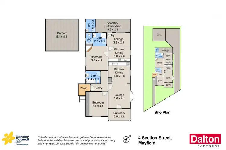 Floorplan of Homely house listing, 4 Section Street, Mayfield NSW 2304