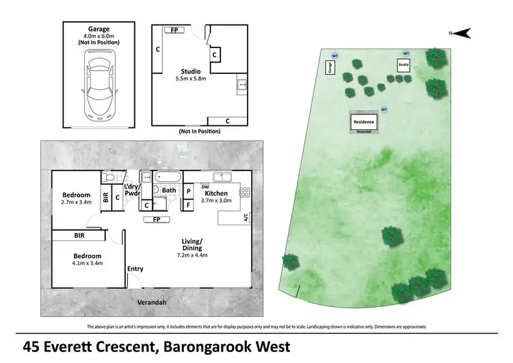 Floorplan of Homely rural property listing, 45 Everett Crescent, Barongarook West VIC 3249