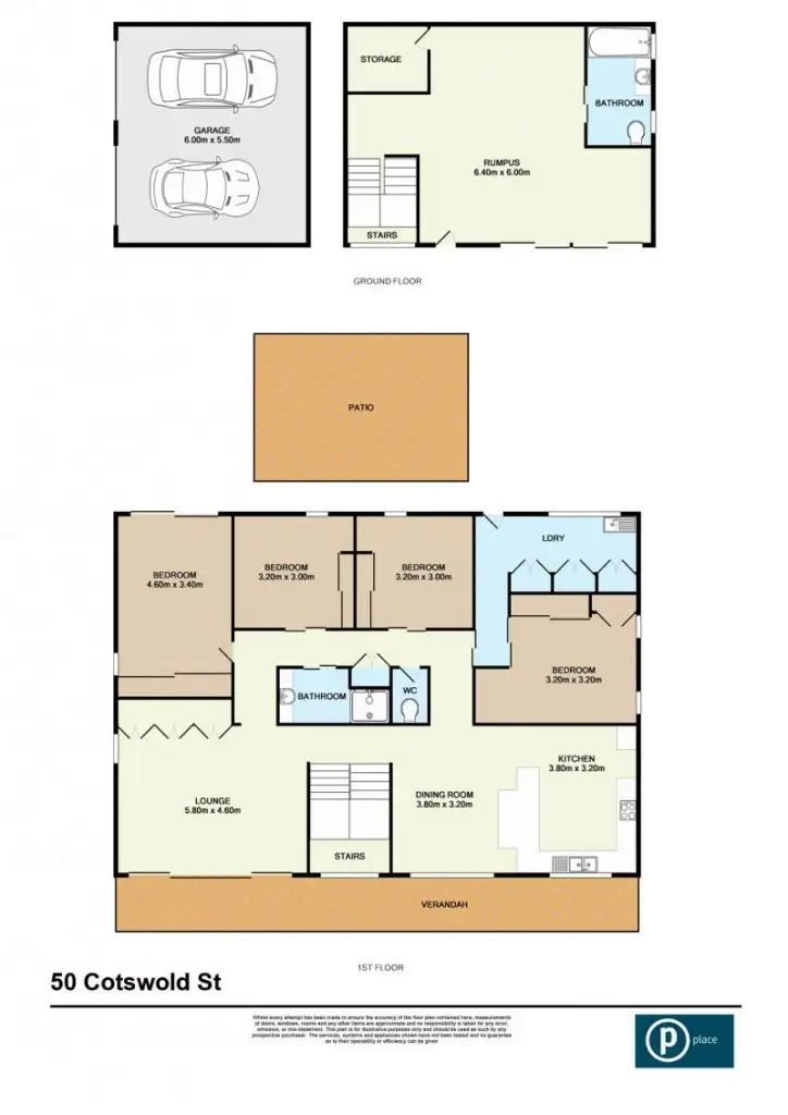 Floorplan of Homely house listing, 52 Cotswold Street, Carina QLD 4152