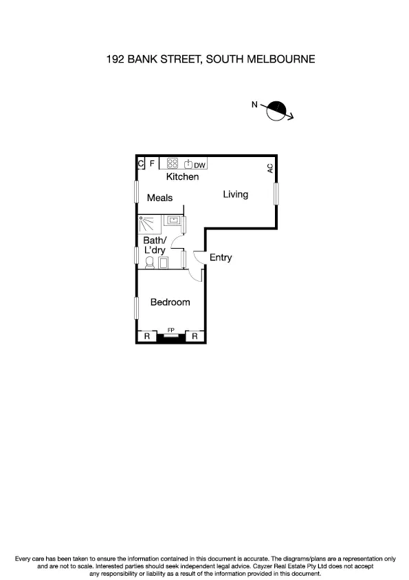 Floorplan of Homely apartment listing, 192 Bank Street, South Melbourne VIC 3205
