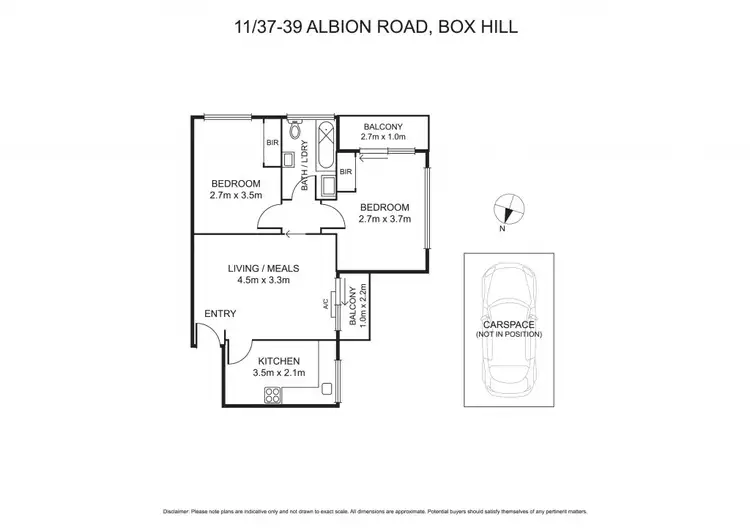 Floorplan of Homely unit listing, 11/37-39 Albion Road, Box Hill VIC 3128