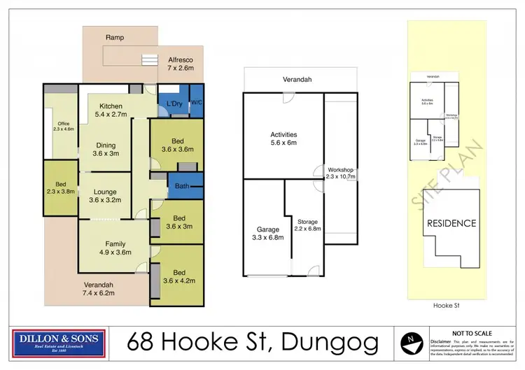 Floorplan of Homely house listing, 68 Hooke Street, Dungog NSW 2420