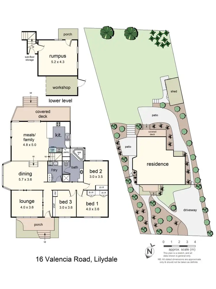 Floorplan of Homely house listing, 16 Valencia Road, Lilydale VIC 3140