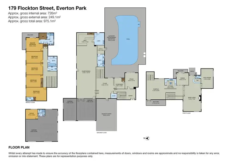 Floorplan of Homely house listing, 179 Flockton Street, Everton Park QLD 4053